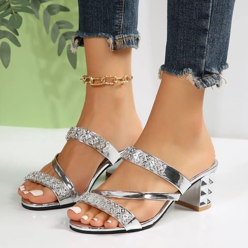 Sandália Salto Baixo Bloco Andreia - Coradon