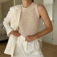 Regata Feminina De Crochê Isadora - Coradon