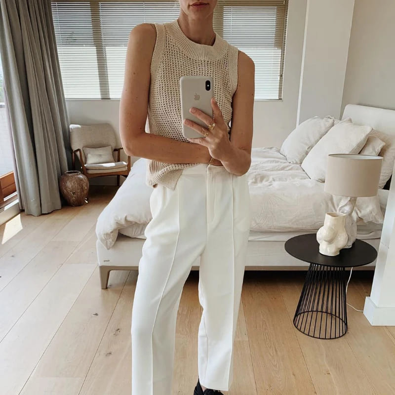 Regata Feminina De Crochê Isadora - Coradon