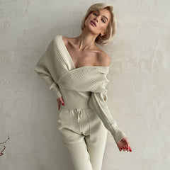 Conjunto Suéter e Calça Feminino Sacha - Coradon