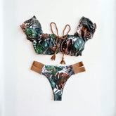 Biquíni Cropped Folhagens Carol