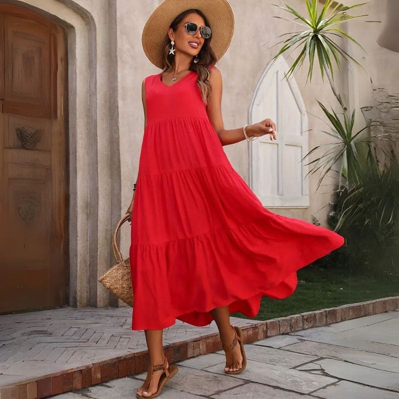 Vestido Longo Liso Cida