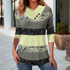 Blusa Feminina Manga Longa Gola V Anne