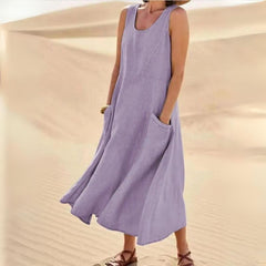 Vestido Midi Linho Verônica - Coradon