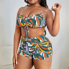 Conjunto Biquíni Saída De Praia Plus Size Marta