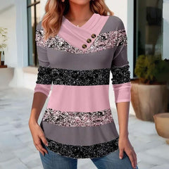 Blusa Feminina Manga Longa Gola V Anne