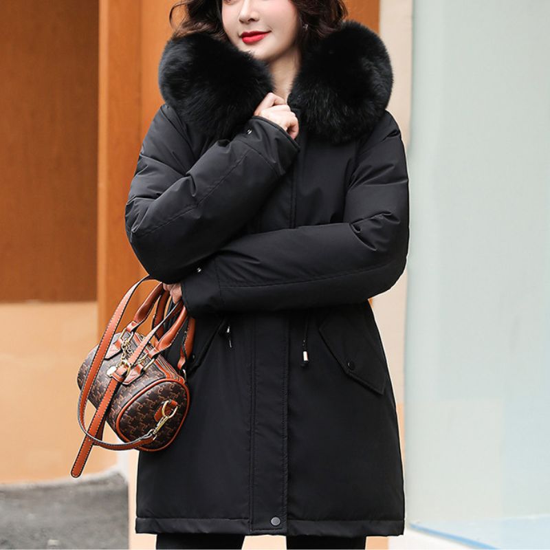 Casaco Parka Feminino Corta Vento Peluciado Flavia - Coradon