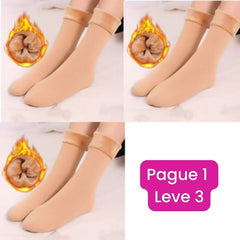 Meia Térmica Peluciada - Pague 1 Leve 3