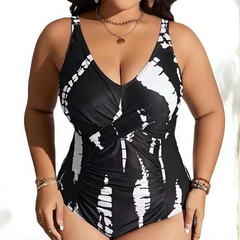 Maiô Plus Size Decote Em V Lara