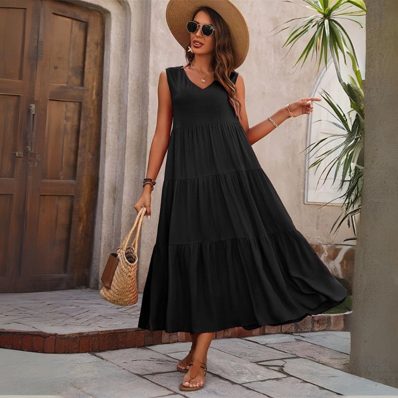 Vestido Longo Liso Cida