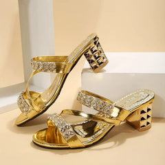 Sandália Salto Baixo Bloco Andreia - Coradon