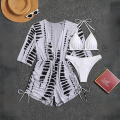 Biquíni Cortininha Com Saída De Praia