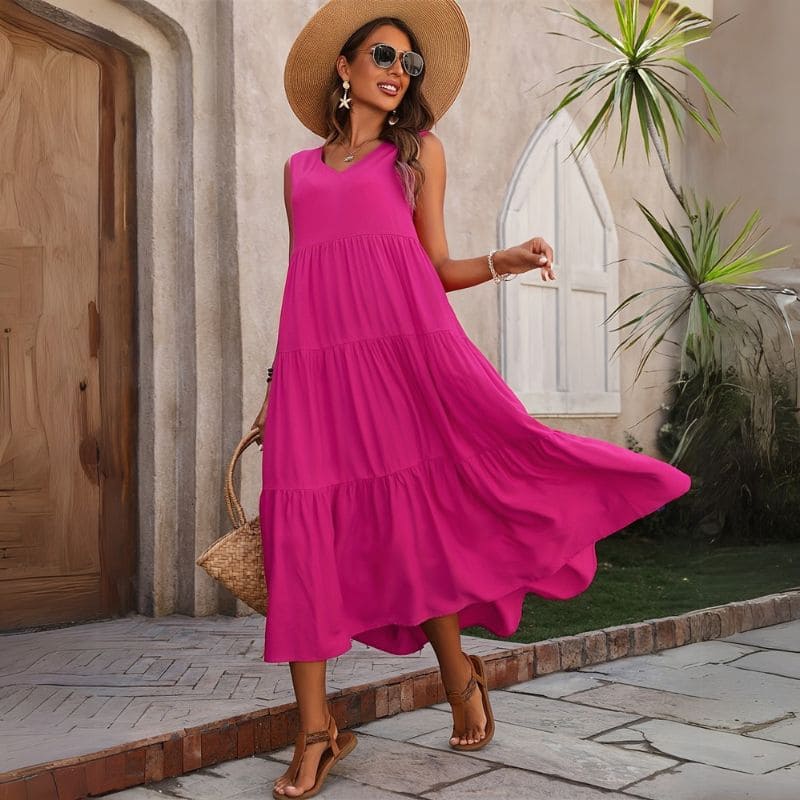Vestido Longo Liso Cida