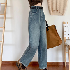 Calça Jeans Feminina Peluciada Mom - Coradon