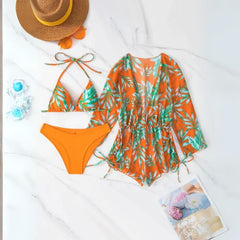 Biquíni Cortininha Com Saída De Praia