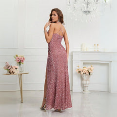 Vestido Longo Festa Paetê Rafaela