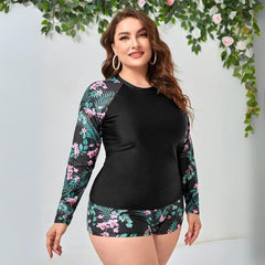 Tankini Short Floral Plus Size Marilene