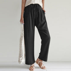 Calça Feminina Casual De Linho Chloe - Coradon