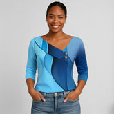 Blusa Manga Longa Feminina Cortelle