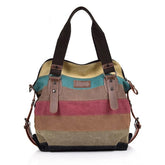 Bolsa Grande Feminina De Lona Rainbow