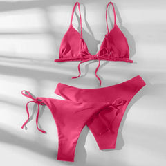 Conjunto Biquíni Cortininha Duas Calcinhas Areia