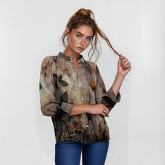 Camisa Manga Longa Social Feminina Magdalena FLASH