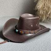 Chapeu-Country-Feminino-Marrom-Castela-Traseira