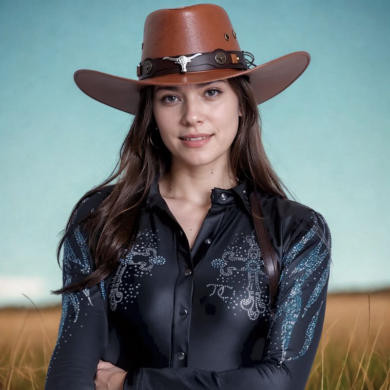 Chapeu-Country-Feminino-Marrom-Claro-Boiadeira_2Chapeu-Country-Feminino-Marrom-Claro-Boiadeira_modelo