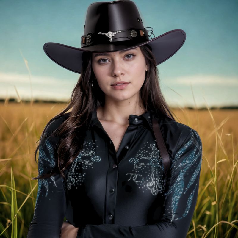 Chapeu-Country-Feminino-Preto-Boiadeira