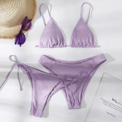 Conjunto Biquíni Cortininha Duas Calcinhas Areia