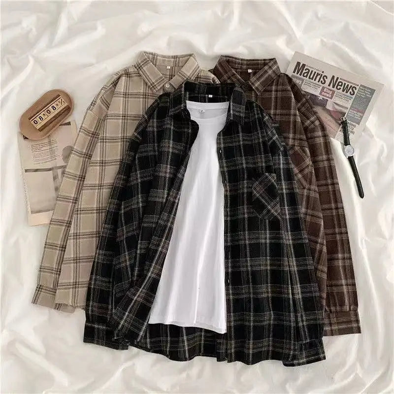 Camisa Feminina Xadrez Milley
