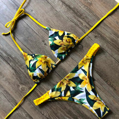 Biquíni Cortininha Coral