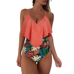 Maiô Feminino Com Babado Lia