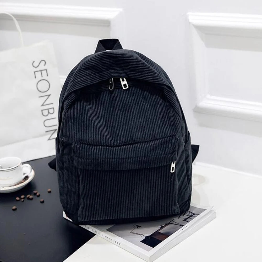 Mochila Feminina Veludo Mika