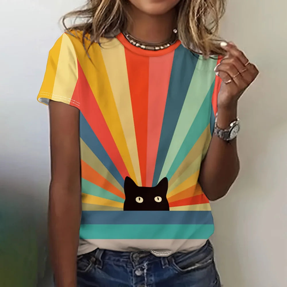 Blusa Feminina Manga Curta La Femme