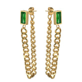 Brinco Pendente Elos Banhado em Ouro 18K - Coradon