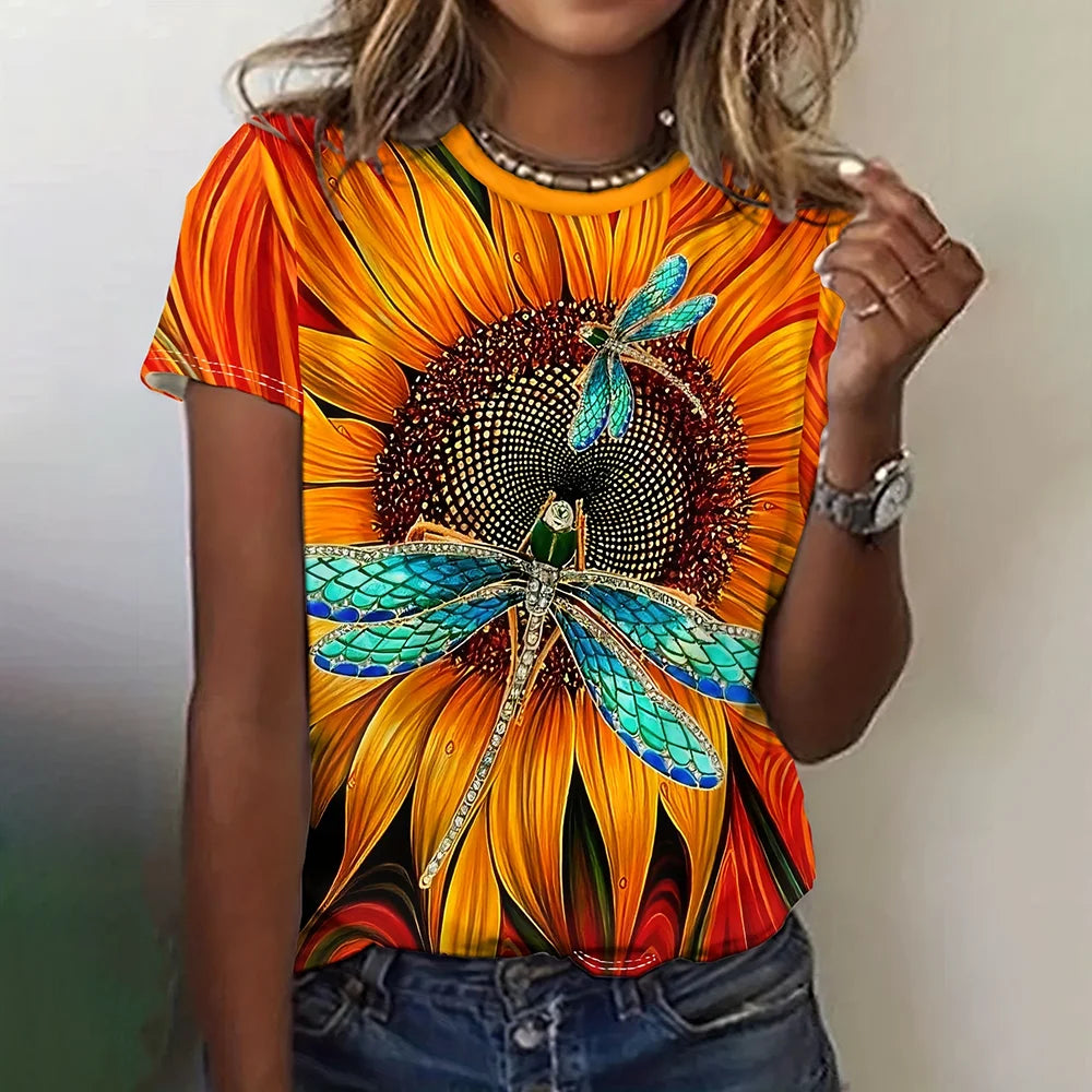 Blusa Feminina Manga Curta La Femme