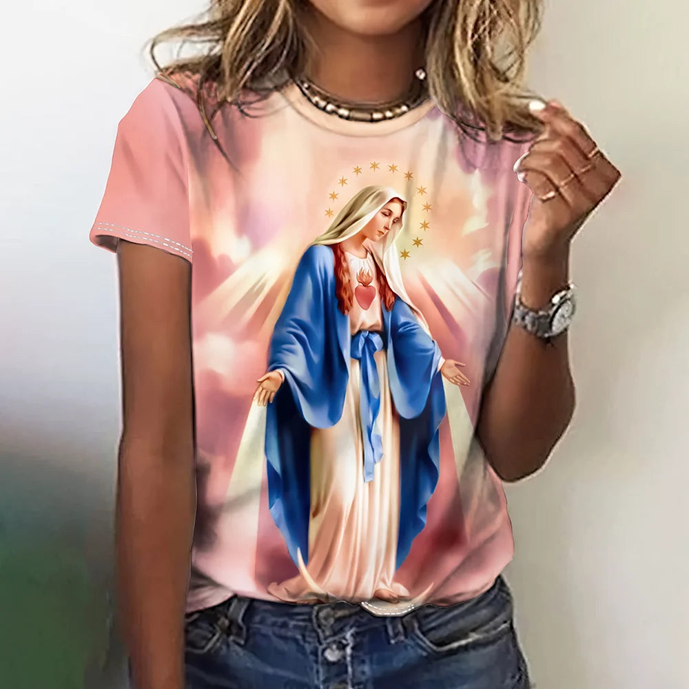 Blusa Feminina Manga Curta La Femme