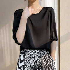 Blusa Feminina De Seda Elise