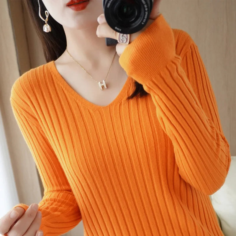 Blusa Feminina Manga Comprida Canelada Helena - Coradon