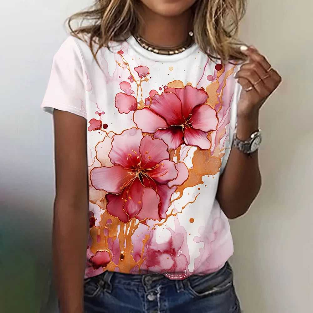 Blusa Feminina Manga Curta La Femme