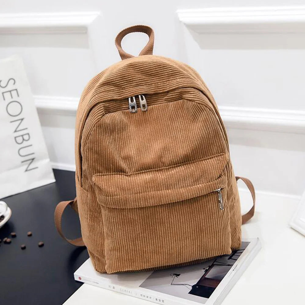 Mochila Feminina Veludo Mika