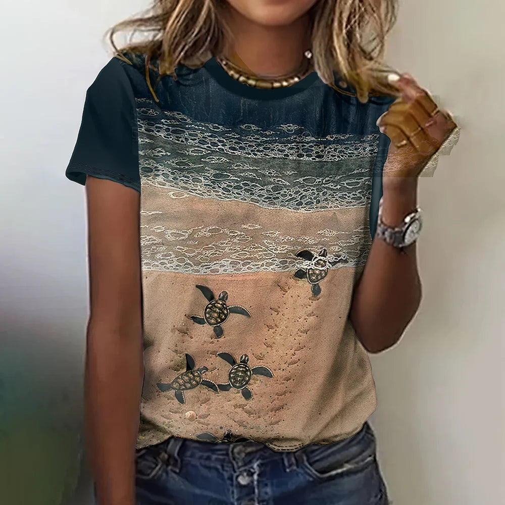 Blusa Feminina Manga Curta La Femme