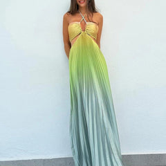 Vestido Longo Degrade Amarração Estelar FLASH