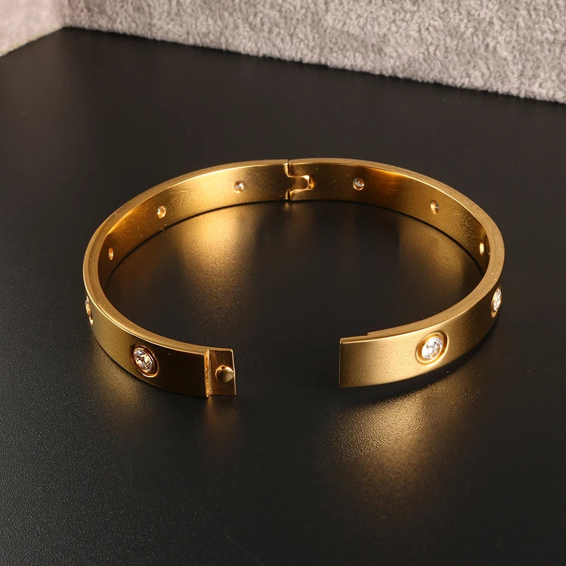 Bracelete Zircônia Banhado em Ouro 18K Carol - Coradon