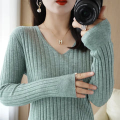 Blusa Feminina Manga Comprida Canelada Helena - Coradon