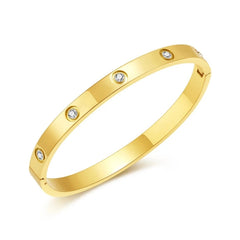Bracelete Zircônia Banhado em Ouro 18K Carol - Coradon