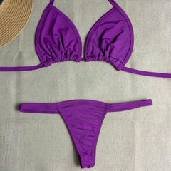 Biquíni Cortininha Fio Dental Marquinha Strap