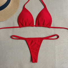 Biquíni Cortininha Fio Dental Marquinha Strap