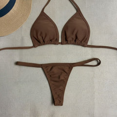 Biquíni Cortininha Fio Dental Marquinha Strap